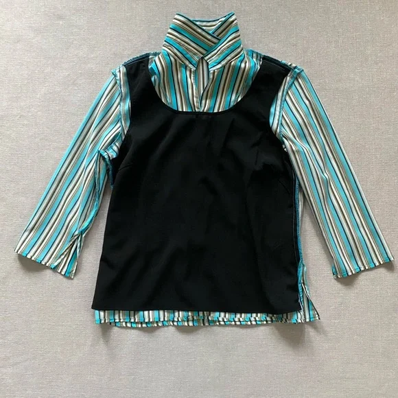Notations vintage 90s striped shirt. - Picture 7 of 11